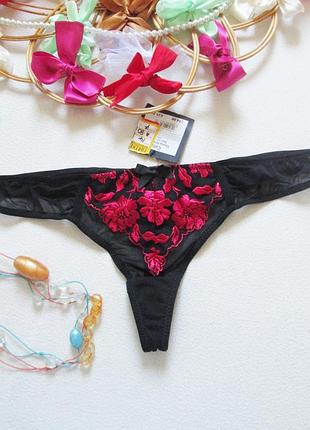 Суперовые трусики стринги с вышивкой ann sumerrs 🌺💖🌺