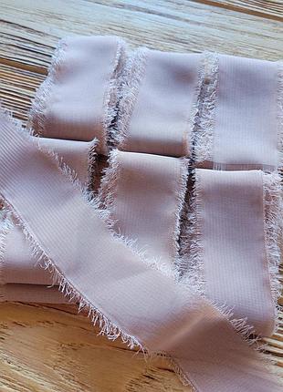 Стрічки шифонові бежеві 7 шт