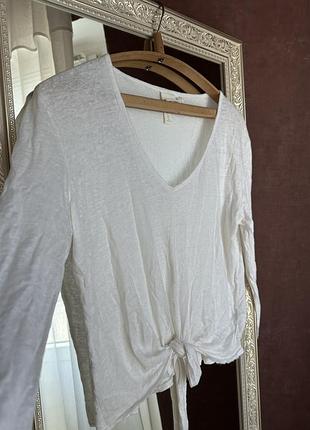 Базова льняна бежева кофтина