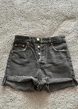 Нові чорні джинсові шорти zara розмір 36