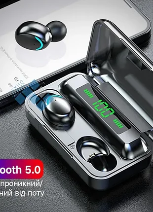 Беспроводные спортивные bluetooth наушники с микрофоном tws f9