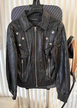 Шкіряна жіноча куртка takeshy kurosawa, розмір xs