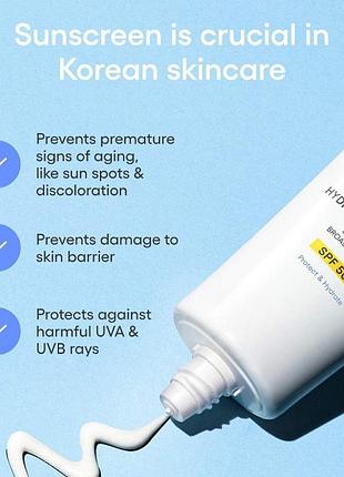 Сонцезахисний крем широкого спектра дії laneige hydro uv defence ex spf 50