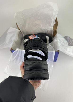 Сандалии skechers d'lux walker - adored days 119823 bbk черные, ориганильные босоножки скейчерс женские3 фото