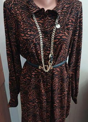 Вискоза платье рубашка платье l