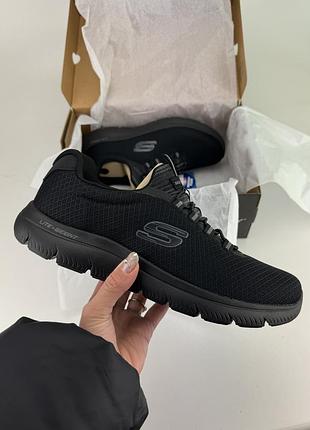 Кросівки skechers summits 52811 bbk (km3444) black текстиль