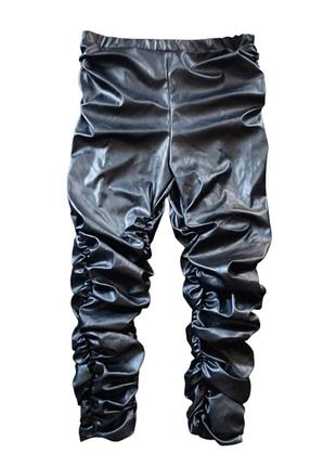 Женские лосины леггинсы брюки искусственная кожа,xxl