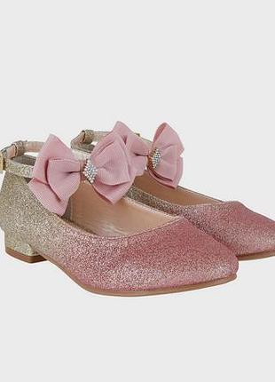 Крутезные золотистые туфельки monsoon