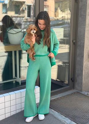 Вязаный костюм тройка шерсть кашемир