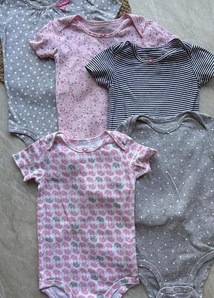 Сет з 5 боді на дівчинку 2 роки (будуть довше)