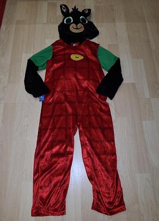 Карнавальный костюм черный зайчик кролик бинг банни