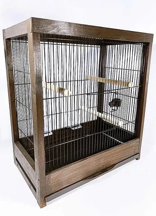 Клетка для птиц деревянная в стиле "лофт". под любой интерьер. avretro
