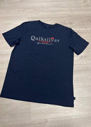 Мужская футболка большой лого quiksilver