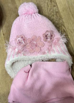 Набір шапка та шарф🌸