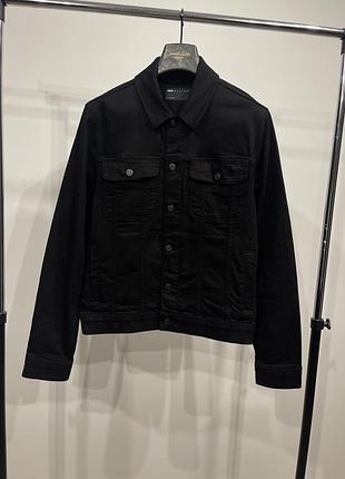 Asos черная джинсовая куртка нова