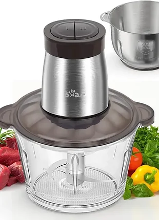 Измельчитель, чоппер, бленлер, мясорубка  bear mini chopper qsj-d03w5-double