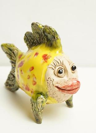 Яркая керамическая статуэтка "рыба" figurine "fish"