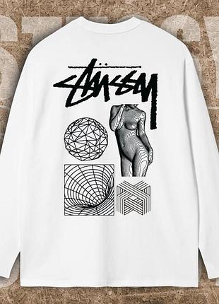 Модный лонгслив stussy