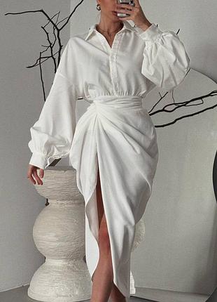 Розпродаж сукня prettylittlething сорочковий стиль  драпірування