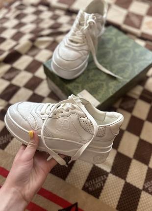 Кроссовки кожаные 38 размер, gucci кросівки шкіряні