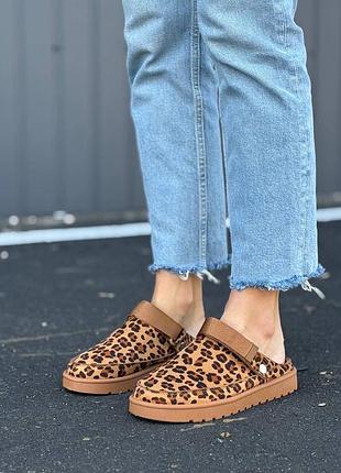 👟 женские тапочки леопард leopard  👟