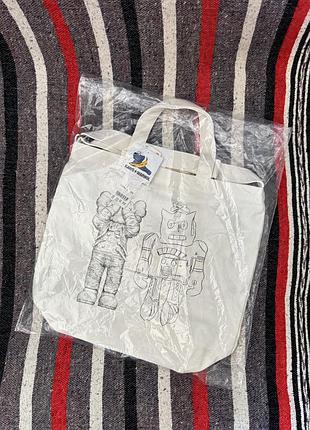 Сумка шопер авоська uniqlo x kaws warhol bag 2