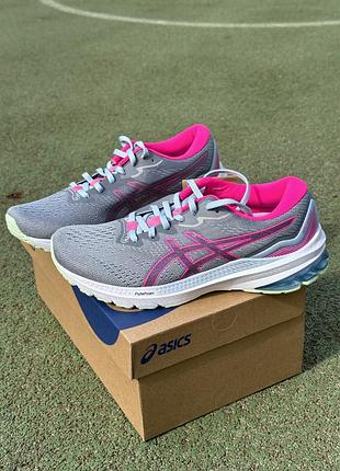 Asics gt-1000 11 running shoes - piedmont grey/pink
