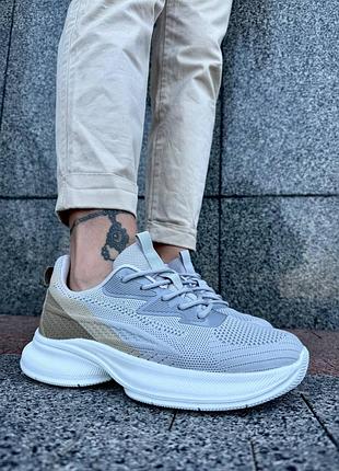 Распродажа серые текстильные очень крутые кроссовки