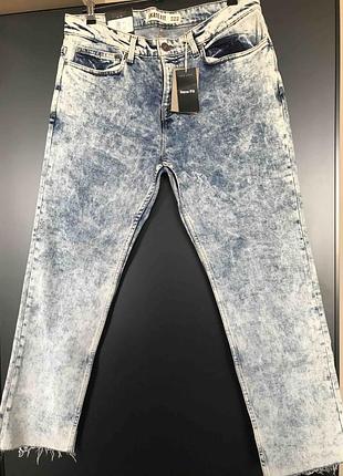 Новые мужские джинсы британского бренда new look men модель skater fitap 34