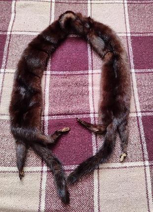 Меховая накидка из натурального меха норки