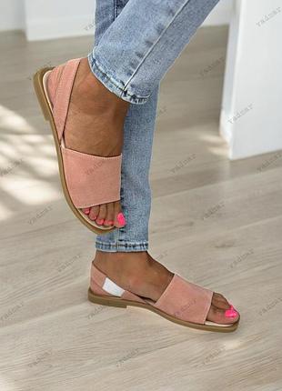 36-41 рр босоніжки натуральна замша/шкіра бежевий, чорний, пудра, червоний, блакитний