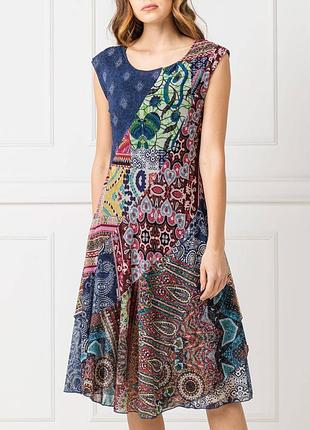 Жіноча міді сукня, плаття, принт, desigual