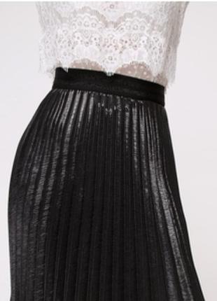 Спідниця  нова плісе next чорний колір s-m