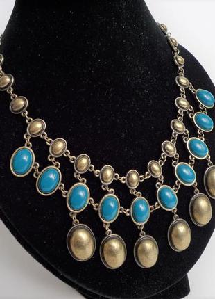 Колье, металл, пластик, бижутерия, из англии.