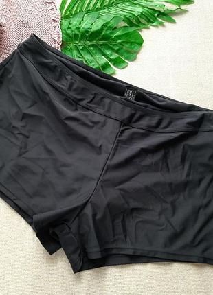 Чорний низ купальника з шортами батал bpc selection подвійні шорти
