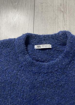 Синій плюшевий светр 2