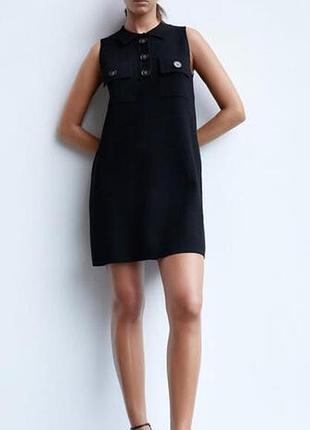 Чорна сукня міні zara