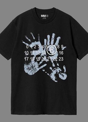 Maison margiela чорна футболка