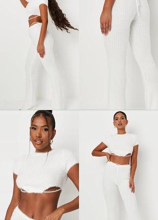 Костюм жіночий топ і штани від missguided білий