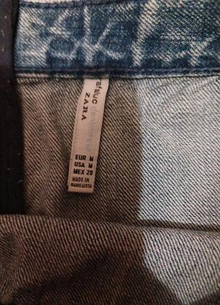 Джинсовая юбка zara 3