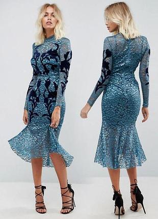 Распродажа платье hope & ivy меди кружевная ажурная с вышивкой и глиттером