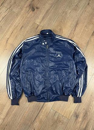 Вітровка олімпійка нейлонова mercedes benz vintage 80* merch мерч