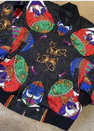 Куртка бомбер шелк