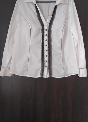 Женская стильная белая рубашка bonita блузка женская белья рубашка
