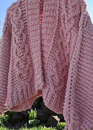 Плюшевый кардиган ручной работы/handmade