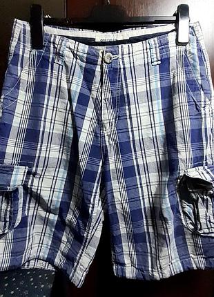 Стильные шорты в клетку, мужские шорты карго, лёгкие шорты с карманами