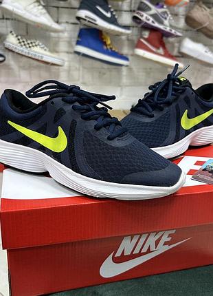 Жіночі спортивні кросівки nike revolution 4 сині оригінал сітка легкі