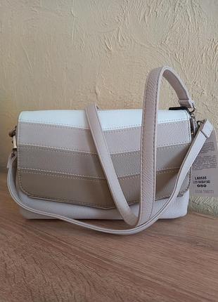 Сумка женская небольшая бежевая gilda tohetti