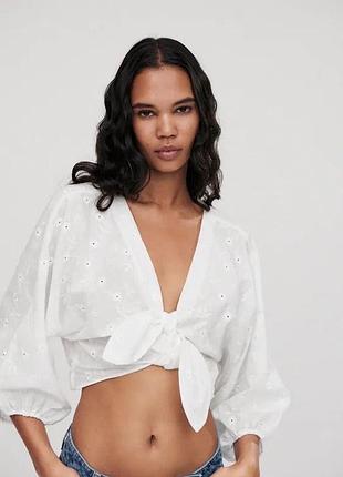 Топ з прошви zara