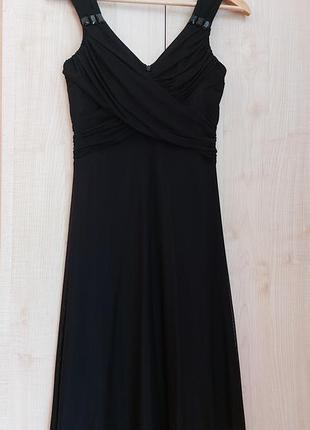 Плаття чорне ошатне вишукане на свято, на випускній, на вечірку елегантне